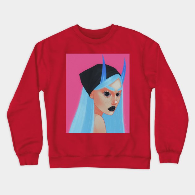 devil Crewneck Sweatshirt by zhenyadrawss 